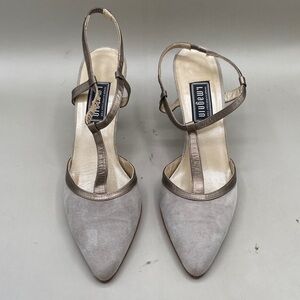 I Magnin Gray and Silver Heels (lot 104)